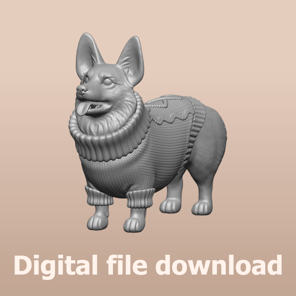 Corgi In Sweater STL