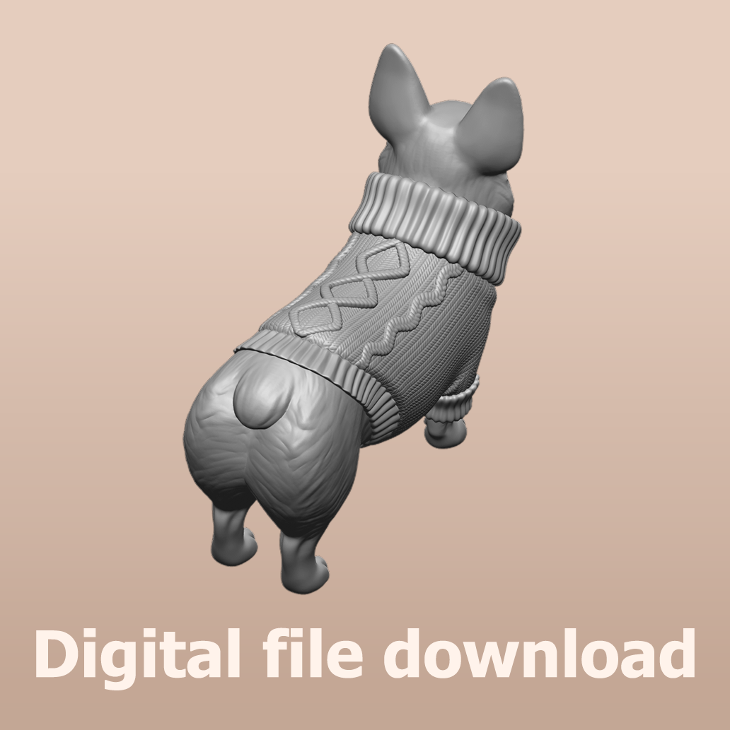 Corgi In Sweater STL