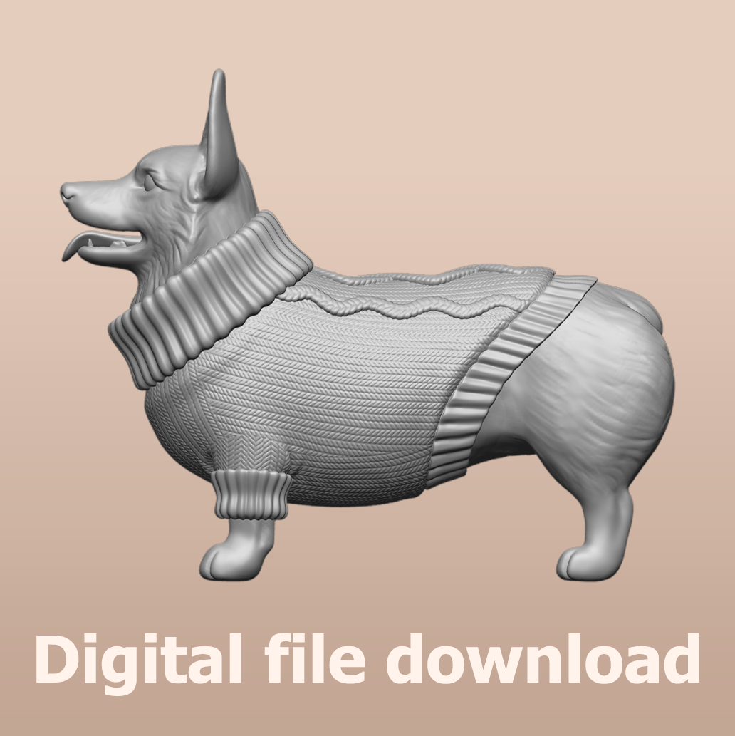 Corgi In Sweater STL