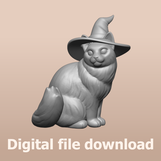 Ragdoll Cat Witch STL