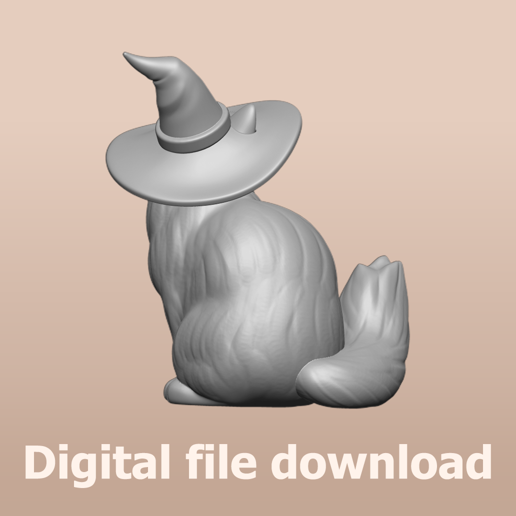 Ragdoll Cat Witch STL