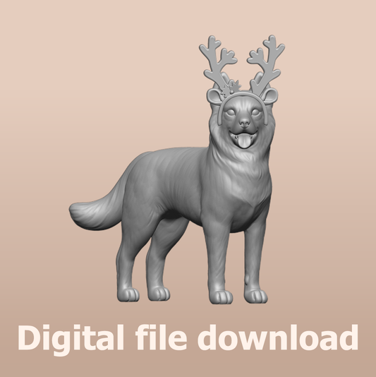 Christmas Husky STL