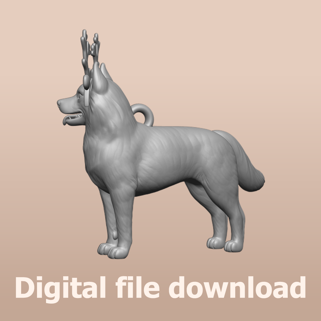 Christmas Husky STL