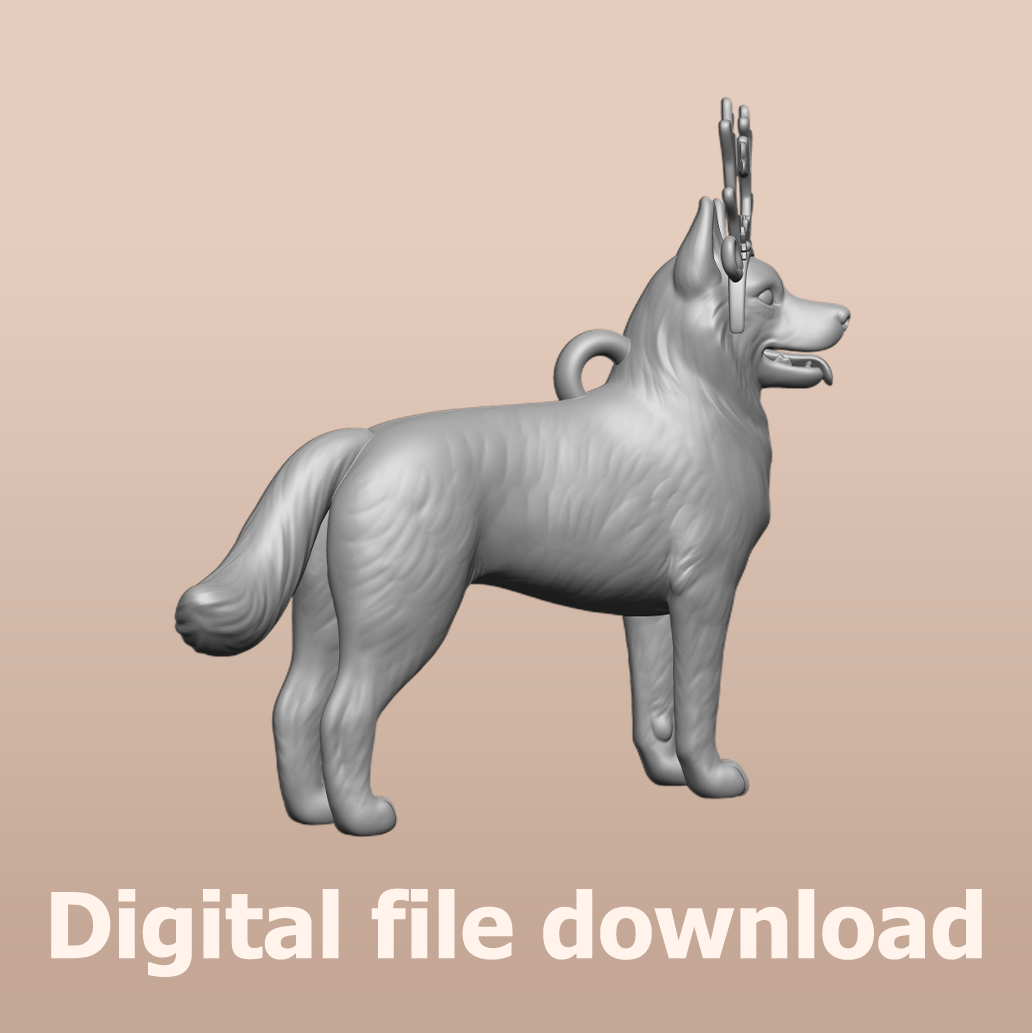 Christmas Husky STL